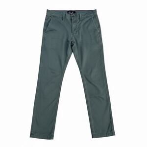 Vans Pants Mens Size 32 Olive Green Authentic Chino Slim Fit Straight Pant Dress
